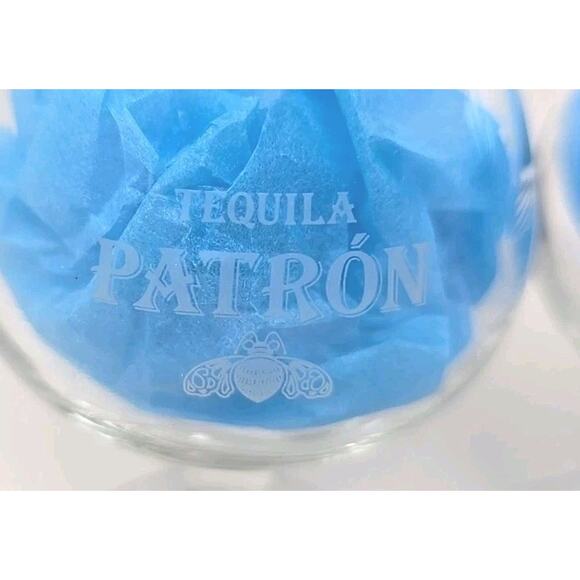 1990's Clear Patron Tequila - Cas Gallardo Fairview Height IL Snifter Glass U273 - Picture 2 of 7